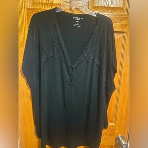 Torrid super soft knit black top
